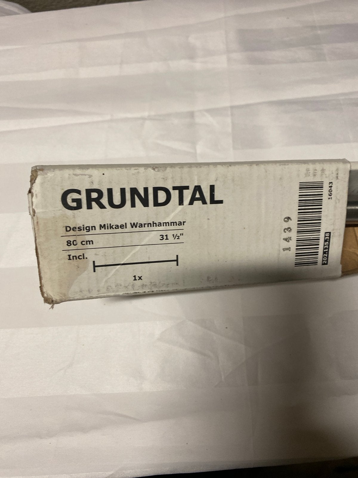 IKEA GRUNDTAL Keukenrek 80 cm - RVS, Ophalen of Verzenden, Nieuw