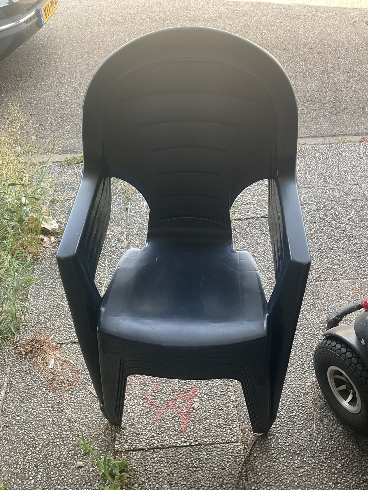 4 Jardin stapelbare tuinstoelen zijn als nieuw incl hoes, Tuin en Terras, Tuinstoelen, Ophalen, Zo goed als nieuw, Kunststof