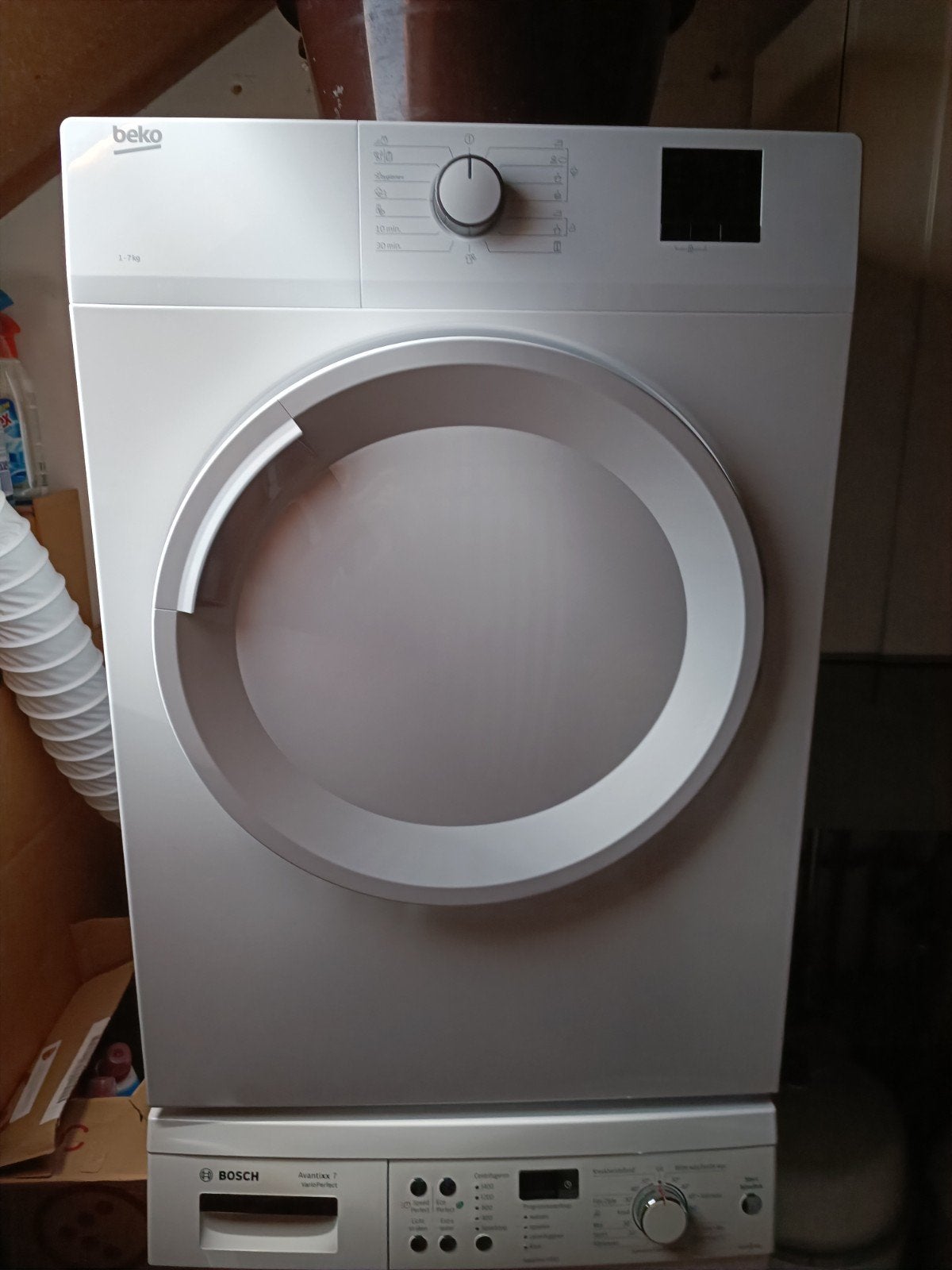 Beko luchtafvoer droger.. alleen ophalen, Witgoed en Apparatuur, Ophalen, 6 tot 8 kg, Luchtafvoer, Zo goed als nieuw