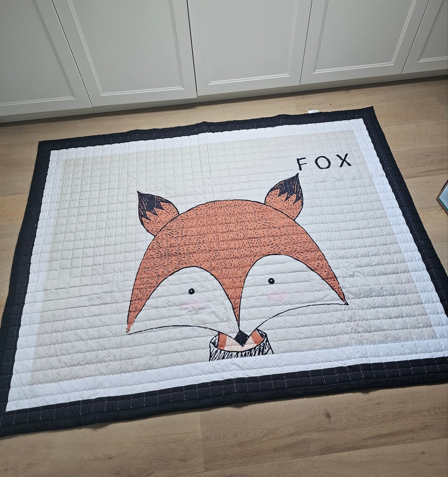 Vossen speelkleed/vloerkleed met zachte foam vulling, Ophalen, Zo goed als nieuw
