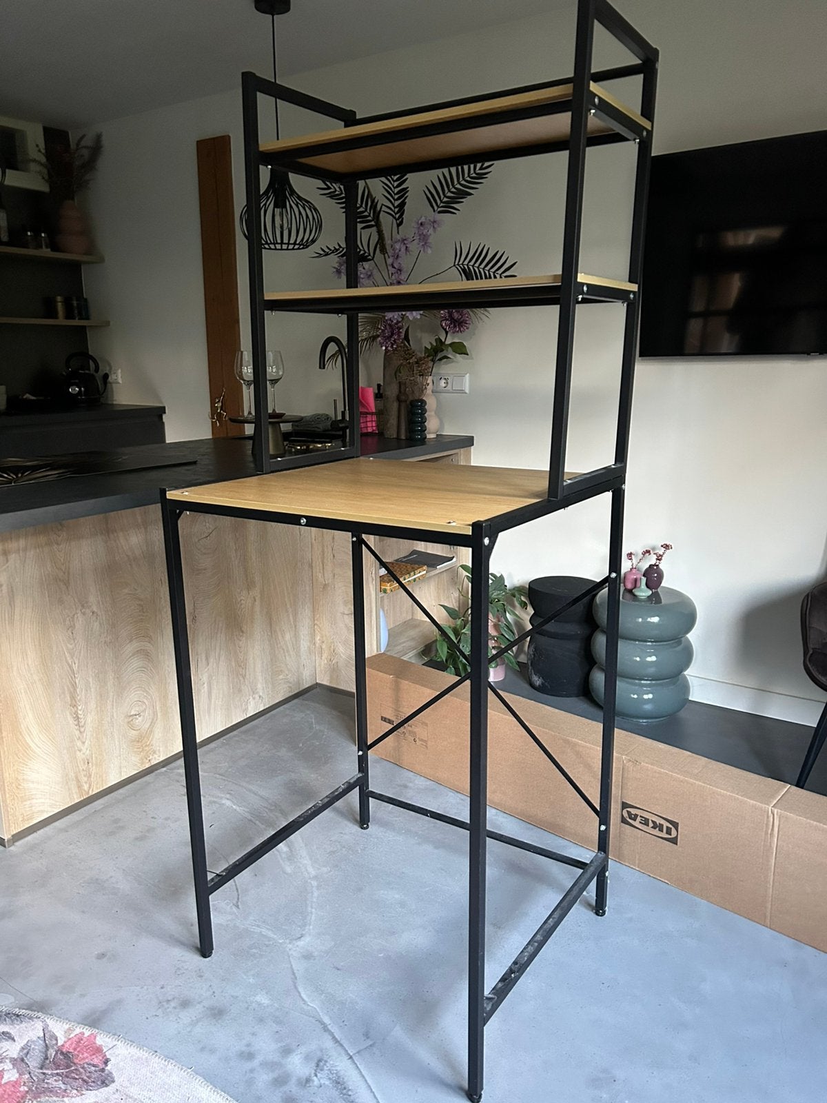 Meubel voor wasmachine, Ophalen