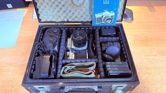 Praktika Super TL1000, Audio, Tv en Foto, Fotocamera's Analoog, Ophalen, Gebruikt, Spiegelreflex, Overige Merken