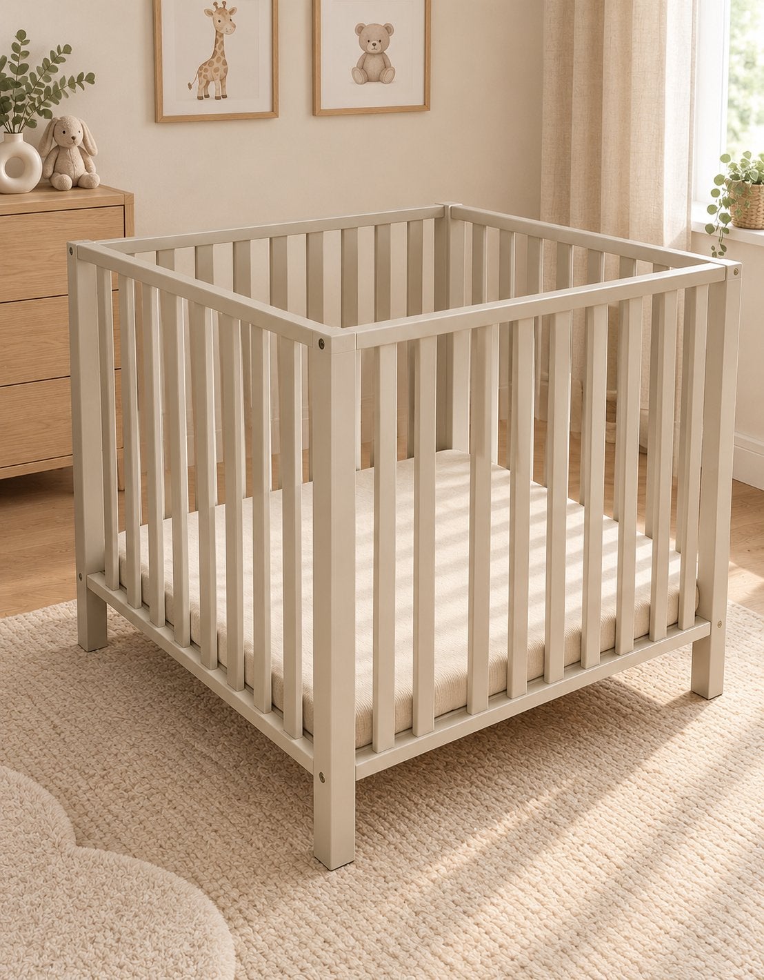 TWF Baby Box met Matras - Zo goed als nieuw, Ophalen, Zo goed als nieuw, Ledikant