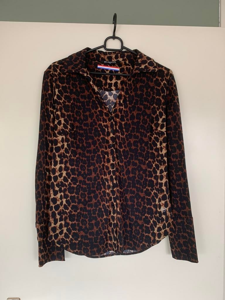Panter blouse, Ophalen of Verzenden, Nieuw, Maat 36 (S), Bruin