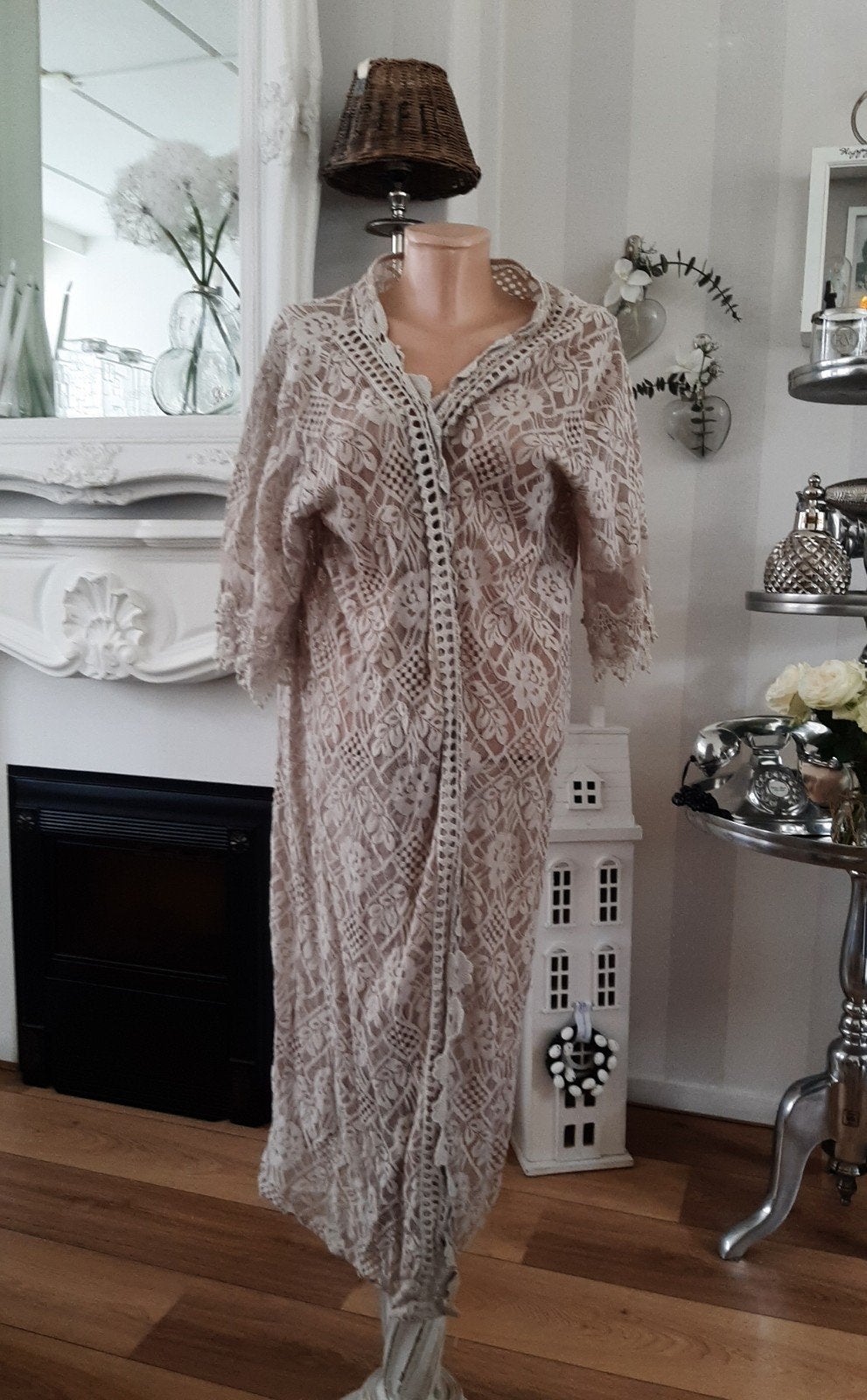 Kanten ibiza Boho vest maat 50-52 kakikleur, Kleding | Dames, Ophalen of Verzenden, Nieuw, Maat 46/48 (XL) of groter, Blauw