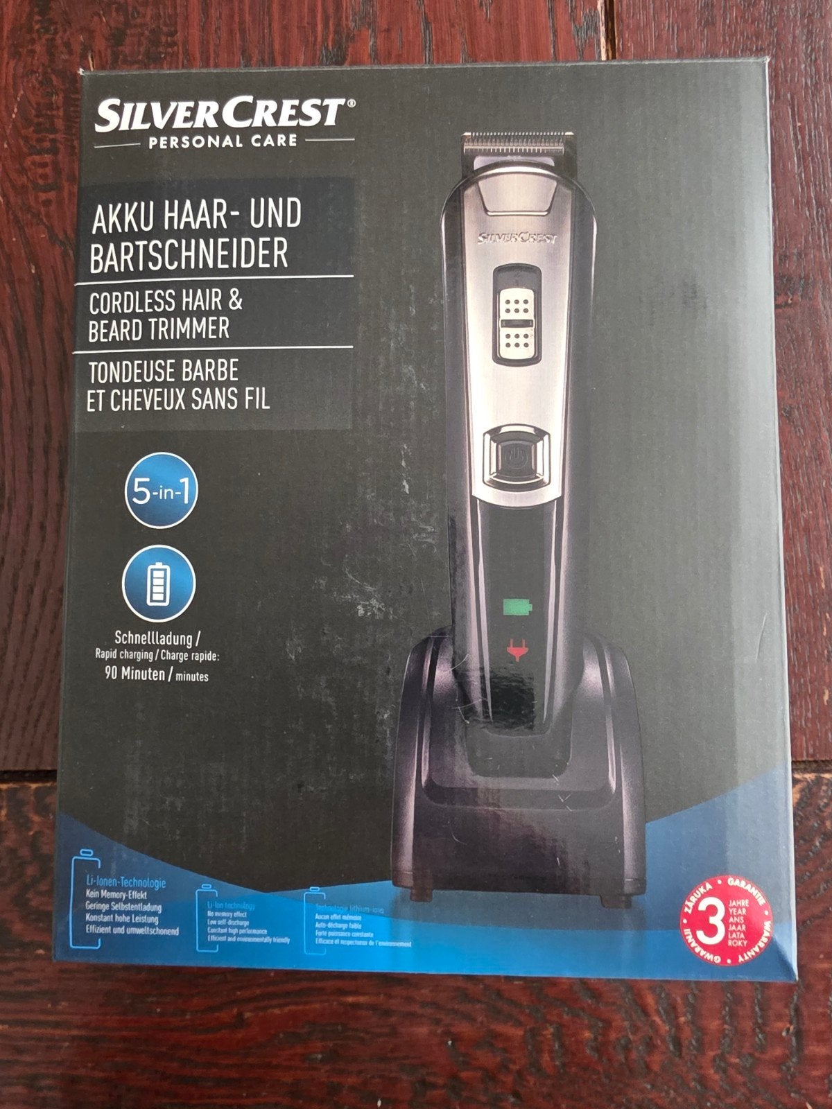 SilverCrest 5-in-1 Haar- en Baardtrimmer met Accu - Nieuw, Ophalen of Verzenden, Nieuw, Scheren en Epileren