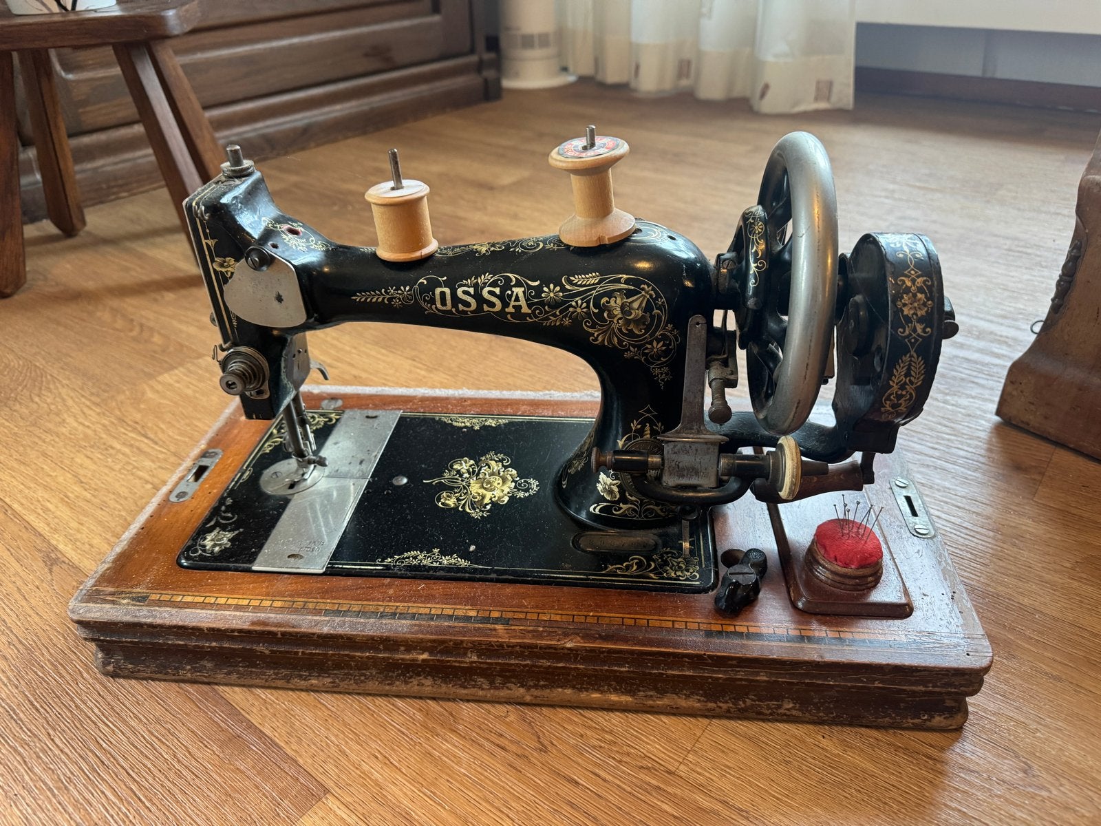 Antieke Ossa Handnaaimachine - Werkend, Ophalen