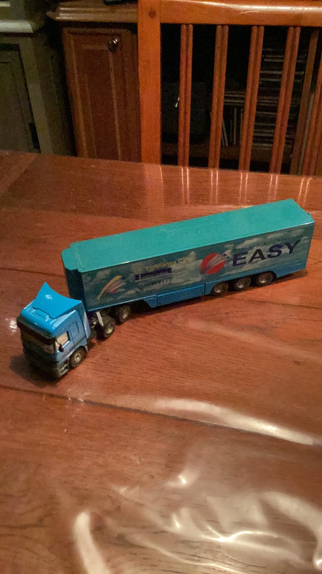 Siku Mercedes Benz truck met oplegger Easy, Ophalen of Verzenden, Gebruikt, Bus of Vrachtwagen, SIKU