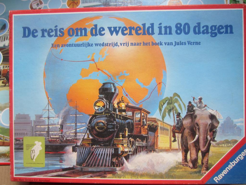 Reis om de wereld in tachtig dagen, Een of twee spelers, Ophalen of Verzenden, Zo goed als nieuw, Reisspel
