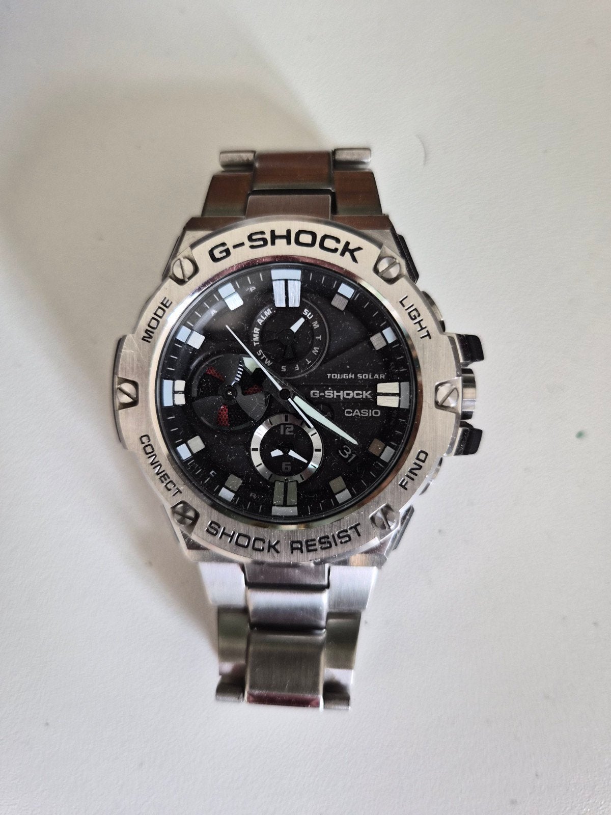 Casio G-shock GST-B100, Staal, Polshorloge, Ophalen of Verzenden, Zo goed als nieuw