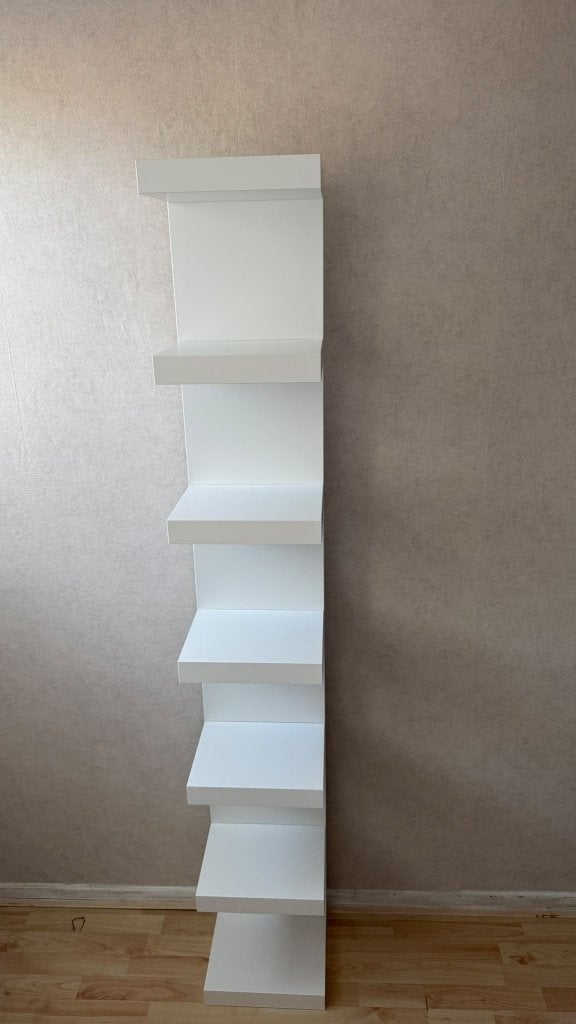 IKEA LACK wandkast – lange witte vakkenkast, Ophalen, Zo goed als nieuw