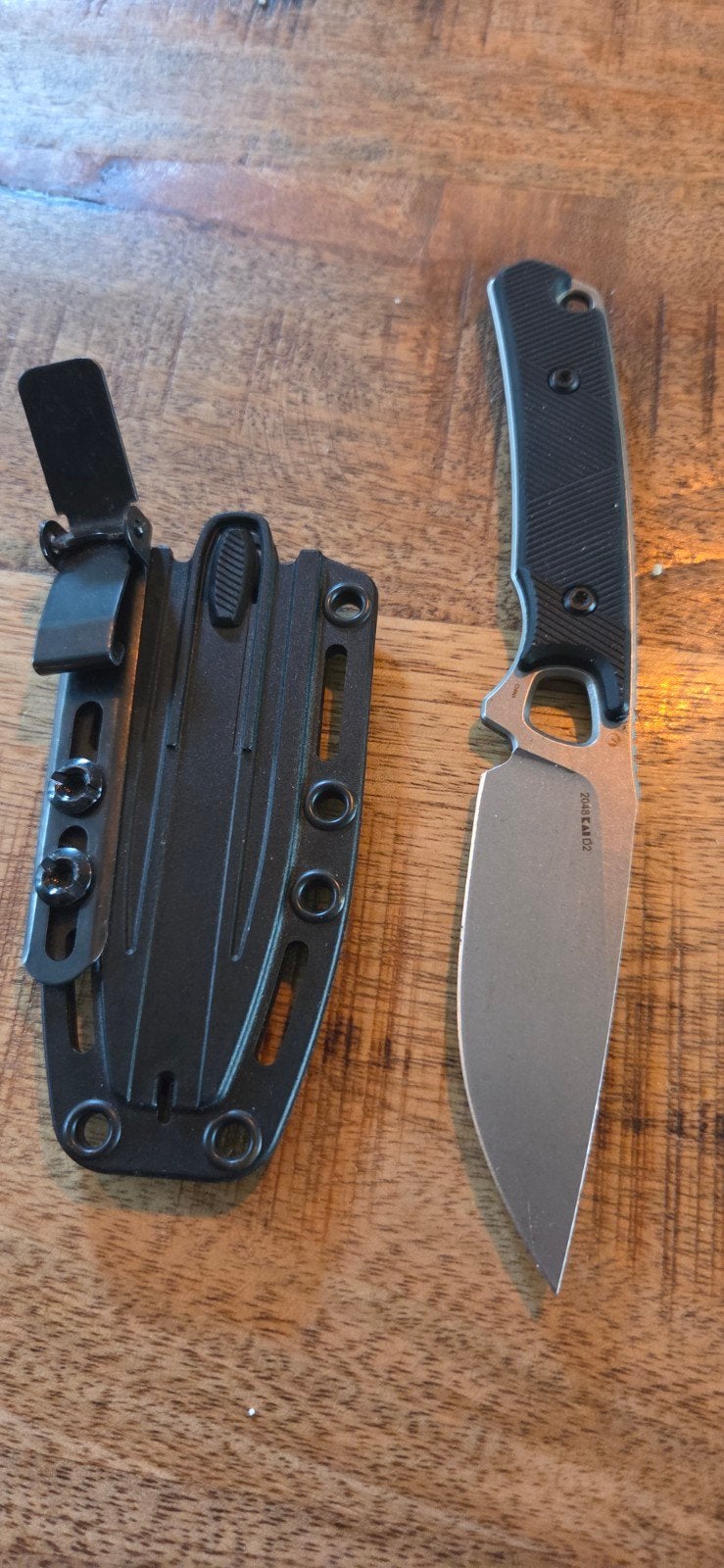 Kershaw Steppe 2048 D2 vaststaand mes + UltiClip Slim, Ophalen of Verzenden