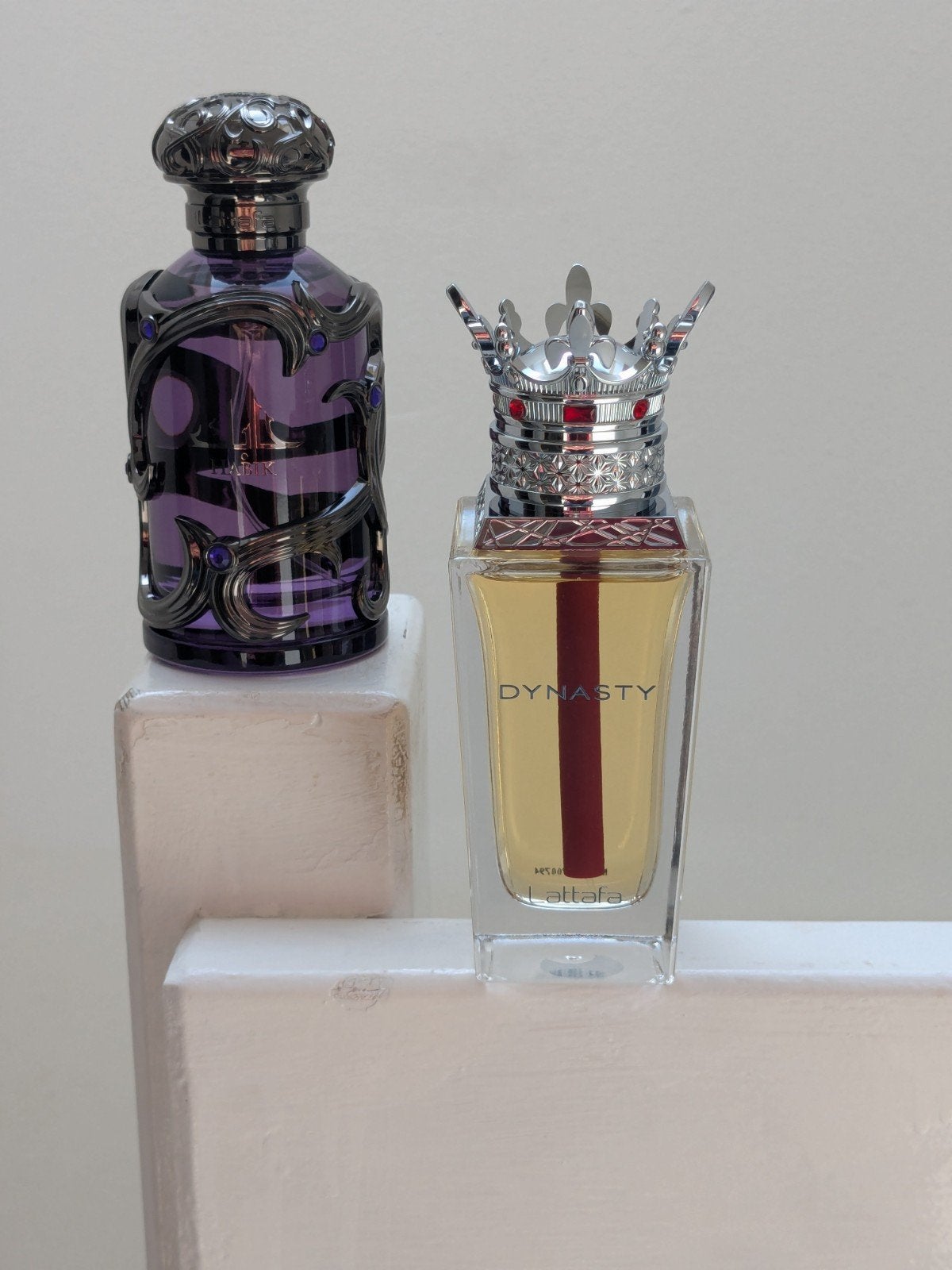 Lattafa Dynasty & Habik bundle (2 sprays used each), Ophalen of Verzenden