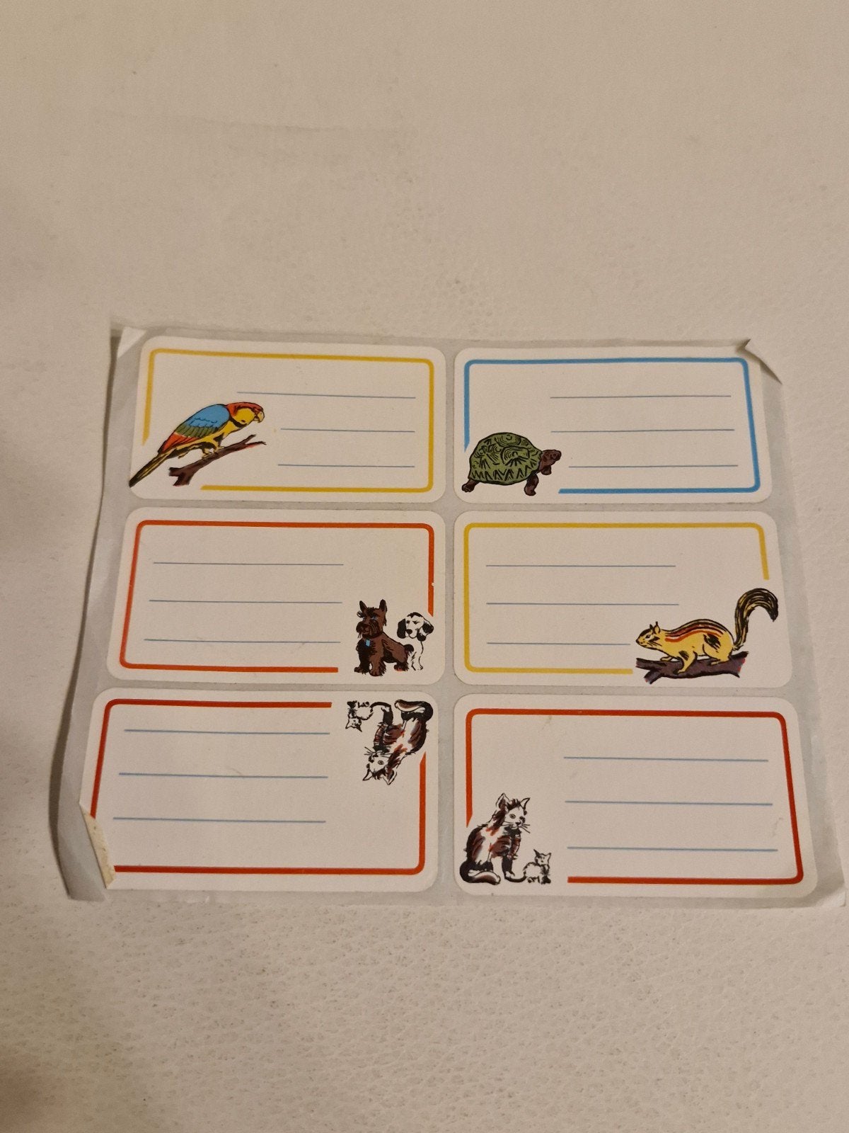 294 Leuke Dieren Naamstickers - Ideaal voor School en Thuis, Ophalen of Verzenden, Nieuw, Dier en Natuur