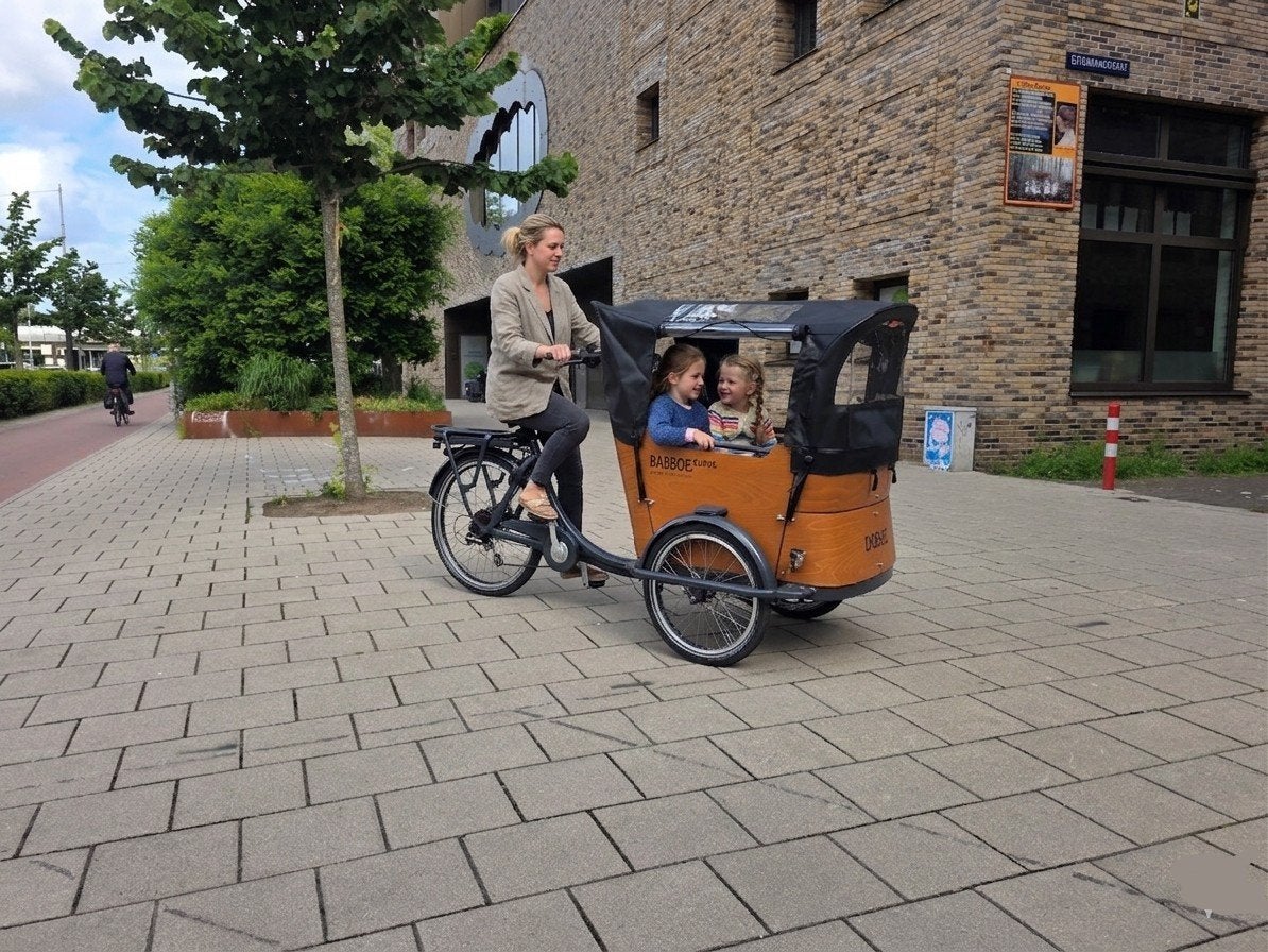 Babboe Curve elektrische bakfiets - Zo goed als nieuw, 4 kinderen of meer, Info@babboe.nl, Ophalen of Verzenden, Zo goed als nieuw