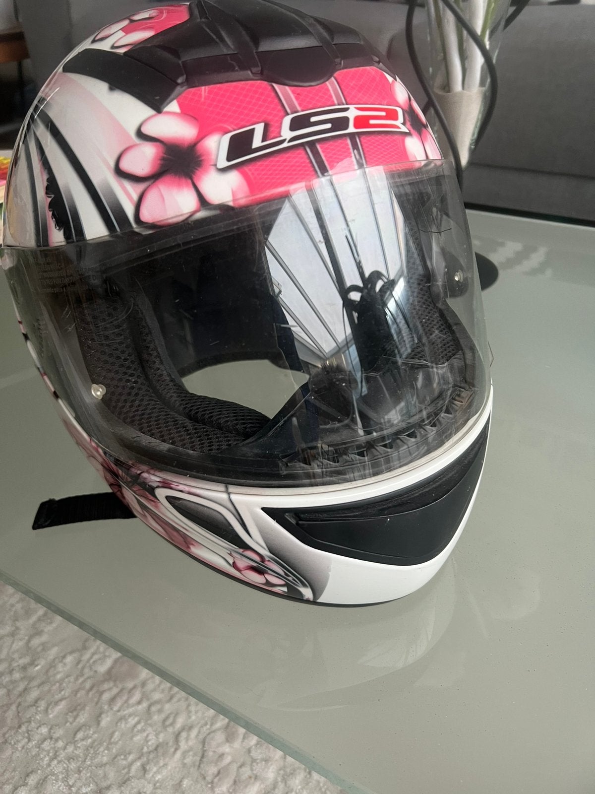 Prachtige helm Ls2 maat S, Motoren, Ophalen of Verzenden, Tweedehands, XS, Overige merken