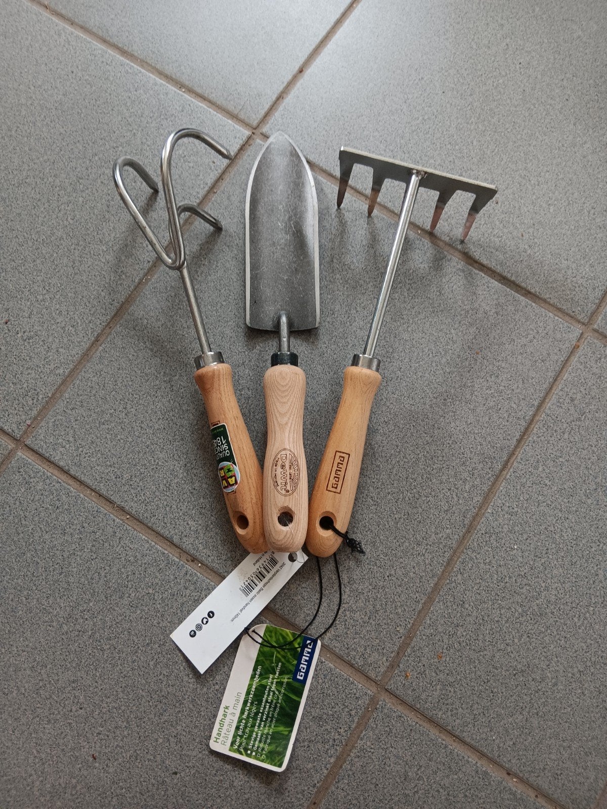 Nieuwe tuingereedschap set: hark, schep en cultivator, Ophalen of Verzenden, Nieuw, Hark, Diverse (o.a. DeWit, Gamma)