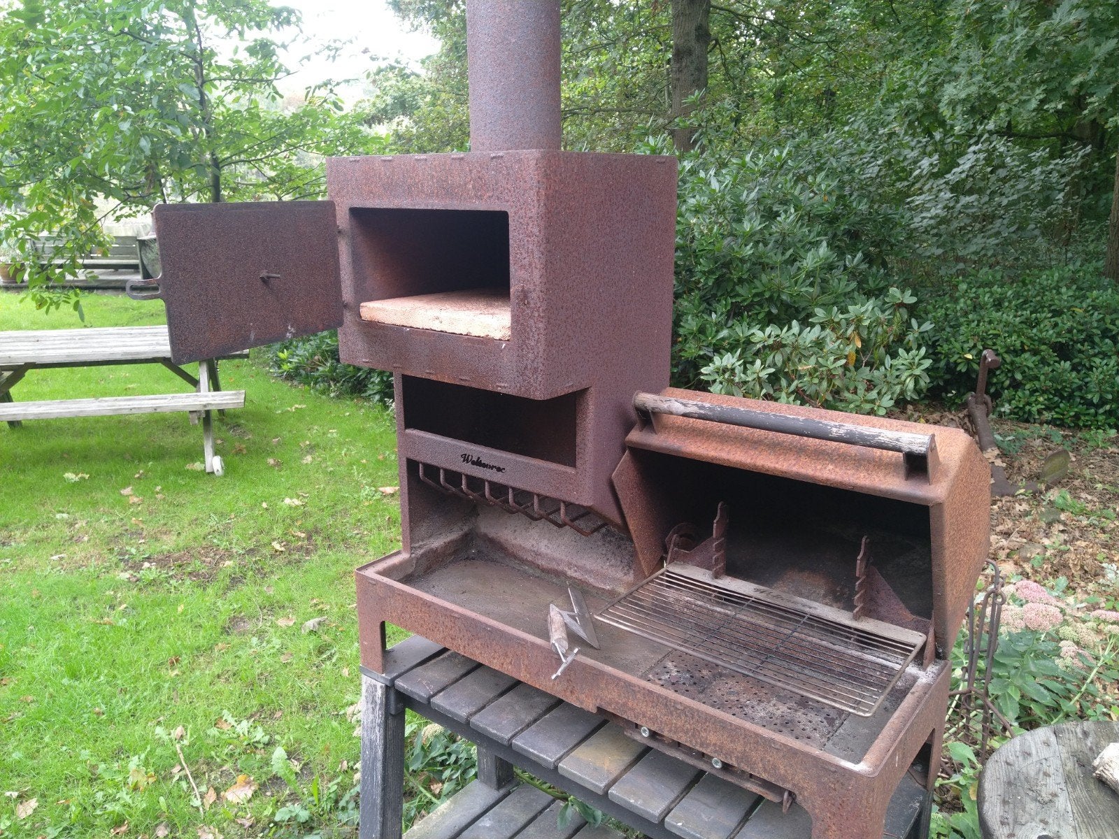 Weltevree Outdooroven XL, Ophalen, Gebruikt, Houtskool, Vrijstaand