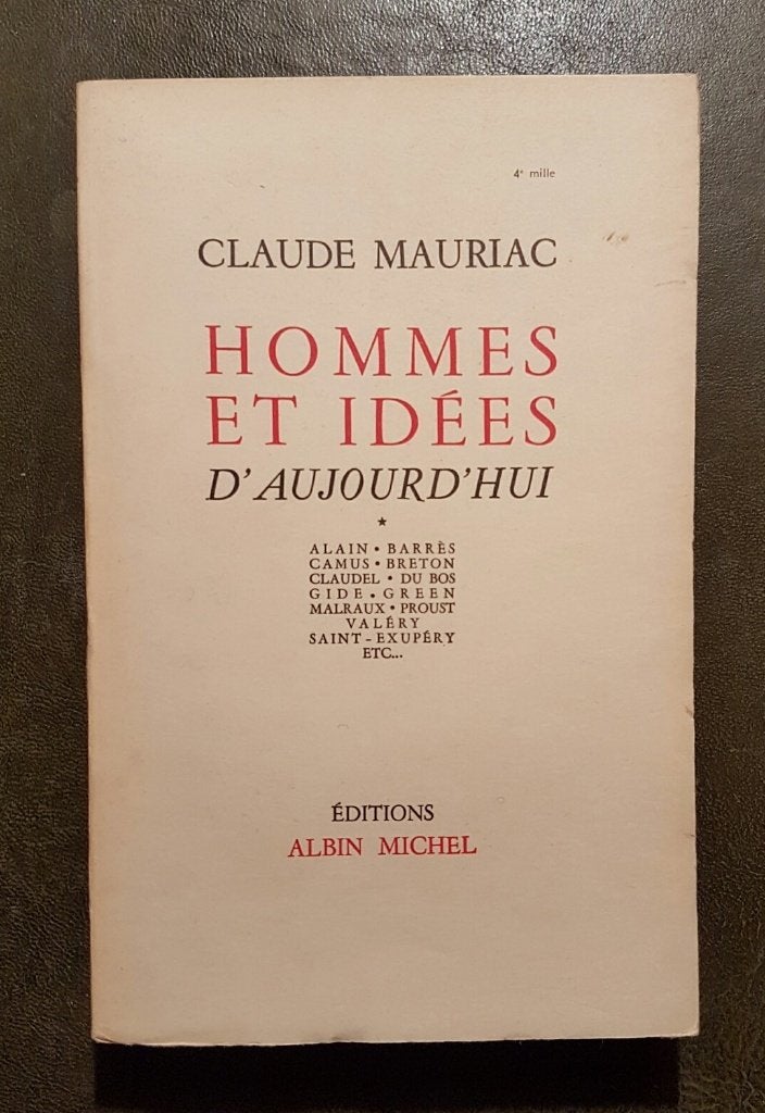 Claude Mauriac - Hommes et Idées, Ophalen of Verzenden, Gelezen