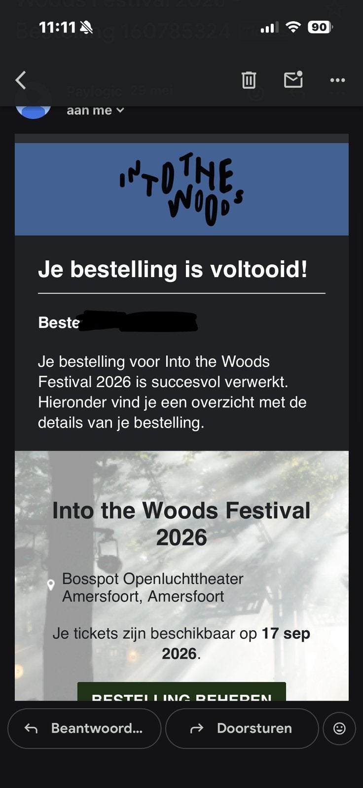 Into the woods Amersfoort vrijdag ticket 18September, Tickets en Kaartjes, Eén persoon