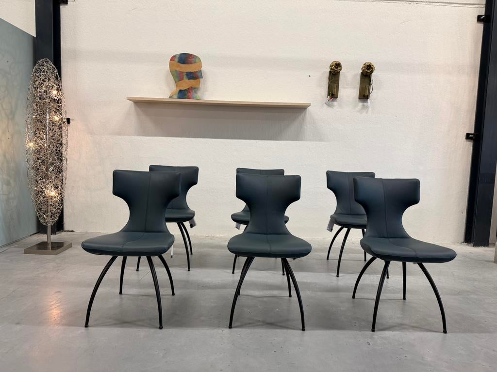 2 Nieuw Leolux Callas Eetkamerstoel Senso Sagada leer Stoel, Huis en Inrichting, Stoelen, Leolux, Twee, Nieuw, Leer