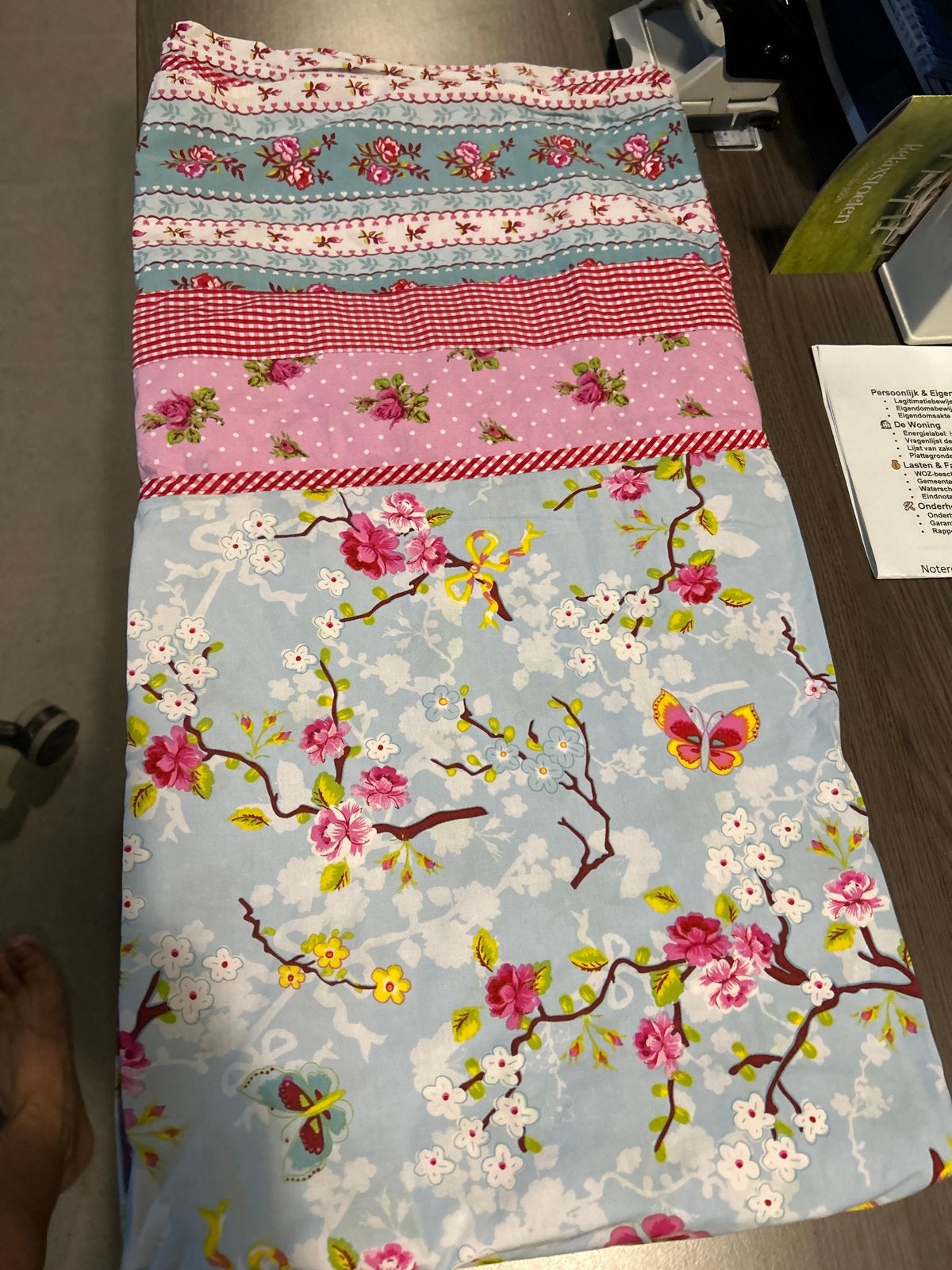 PIP Studio Eenpersoons Dekbedovertrek - Bloemen & Vlinders, Gebruikt, Eenpersoons, Pip Studio, Meerkleurig