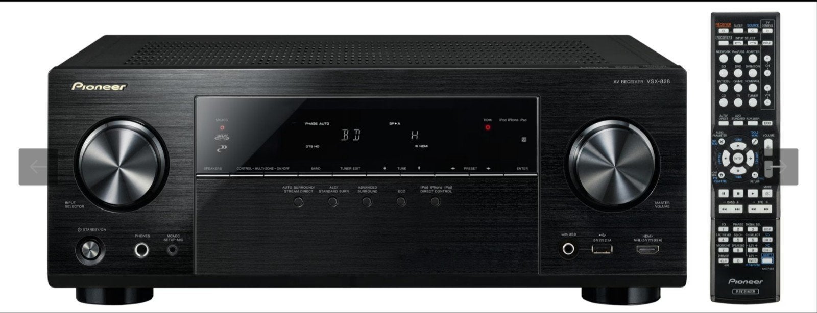 Pioneer VSX 828, Ophalen, Gebruikt, 120 watt of meer, Pioneer