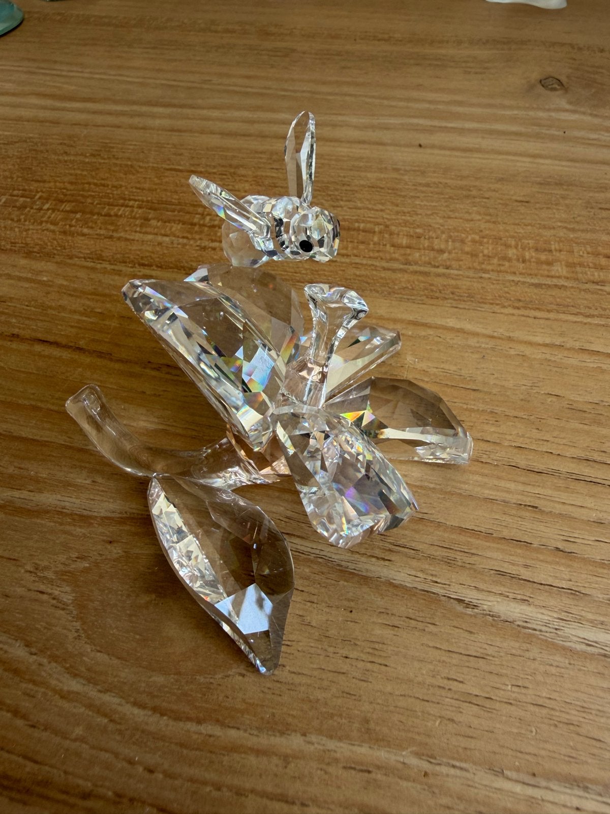 Swarovski Kristal Kolibrie op Bloem Figuur, Verzamelen, Swarovski, Ophalen, Zo goed als nieuw, Figuurtje