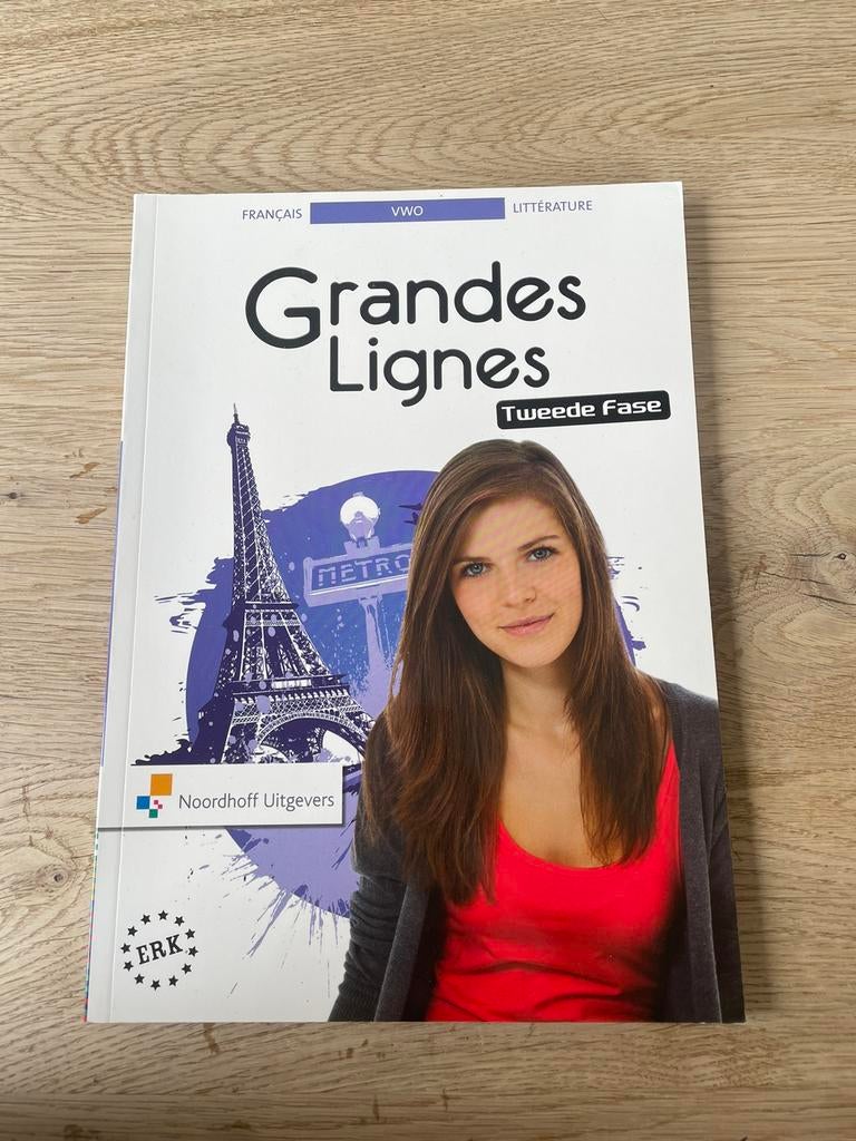 Grandes lignes frans vwo ‘Littérature’ boek - tweede fase, Verzenden, Zo goed als nieuw, VWO, Frans