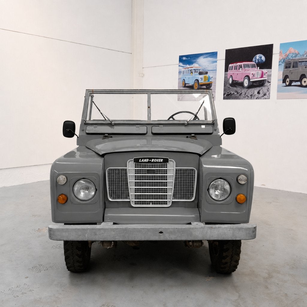 Land Rover 88, series 3, bj 1979, oldtimer, gerestaureerd, Auto's, Land Rover, Zwart, Bedrijf, Vierwielaandrijving