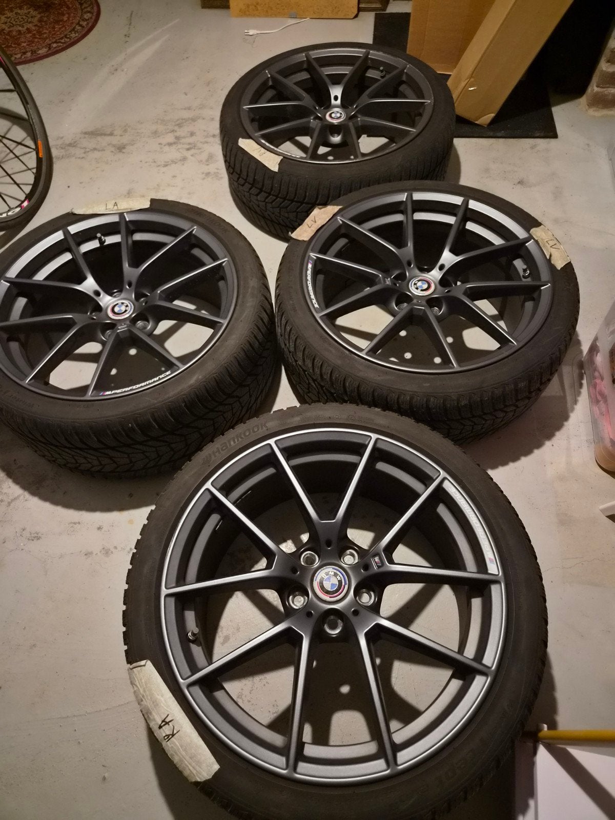 BMW 3 serie G20/G21 898M M Performance velgen met WINTERBAND, Gebruikt, 255 mm, Banden en Velgen, Winterbanden