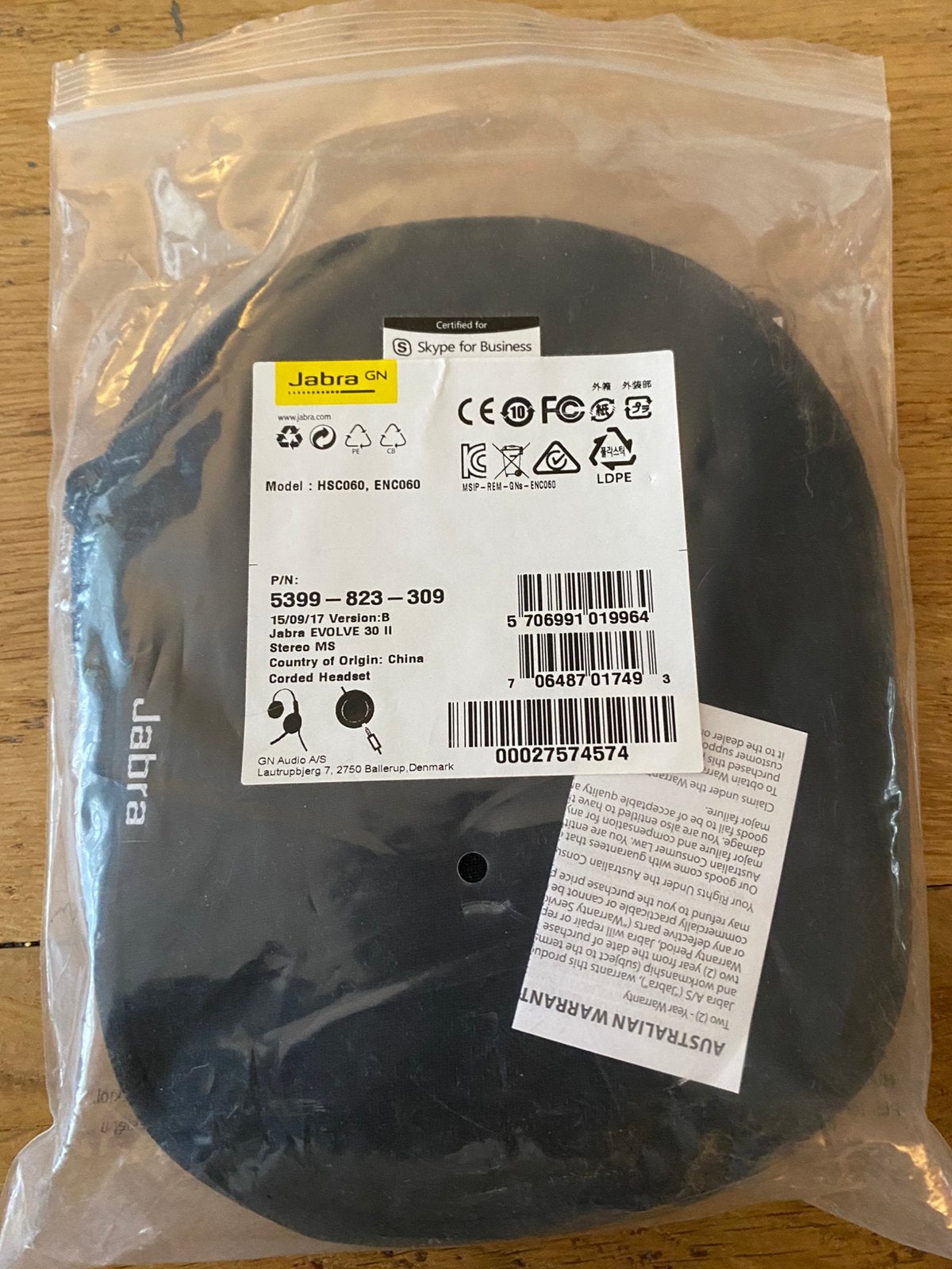 Jabra Evolve 30 II headset nieuw in org verpakking, Ophalen of Verzenden, Nieuw, Jabra