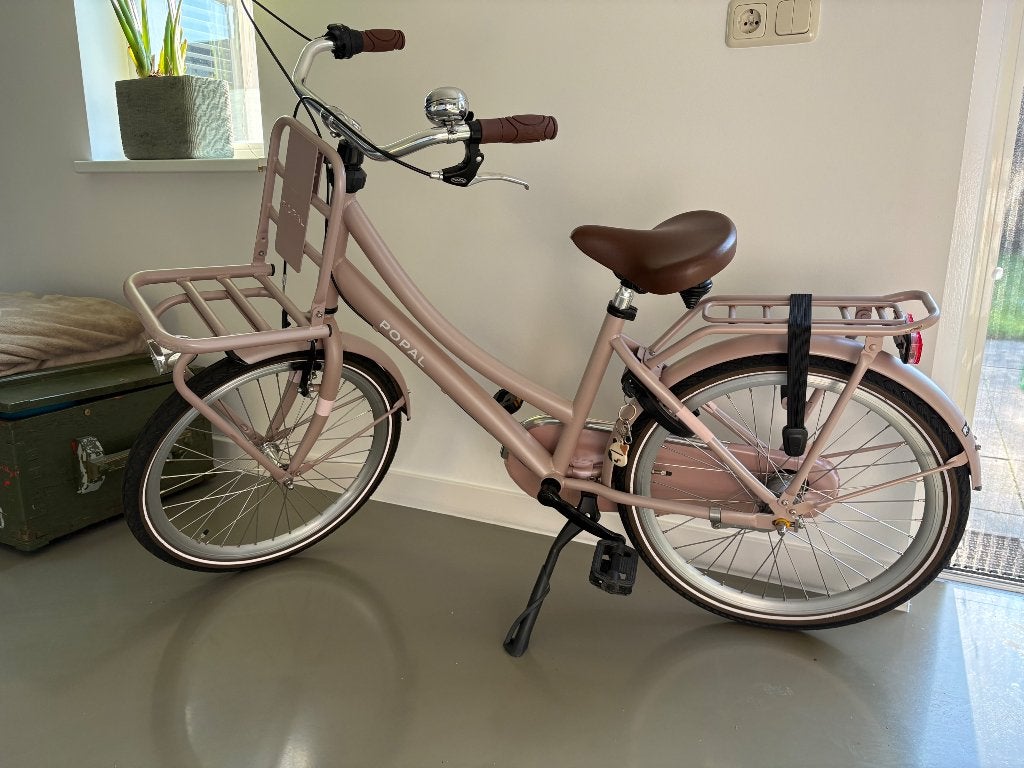 Popal kinderfiets dailey dutch zalmroze 22 inch, Ophalen, Zo goed als nieuw, 20 inch of meer, Popal