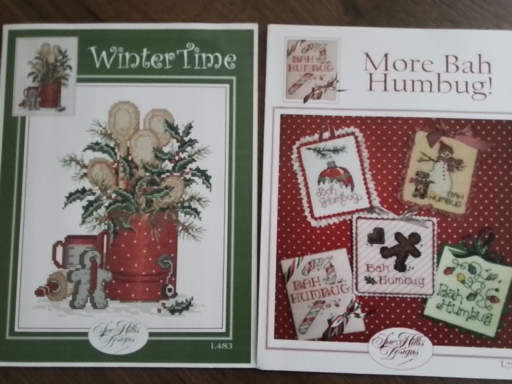 2 borduurpatronen Sue hilles designs, winter time, Ophalen of Verzenden, Zo goed als nieuw, Handborduren, Patroon