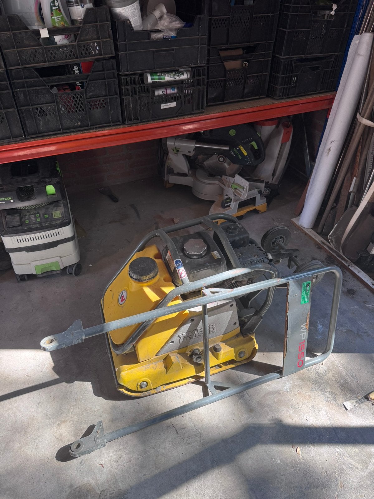 Wacker trilplaat WP1550, Ophalen, Gebruikt