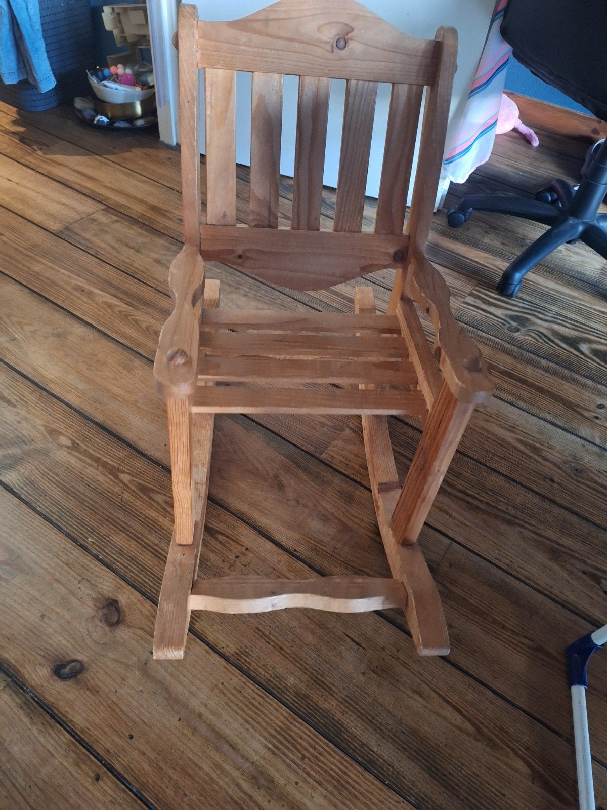 Houten kinderstoel, inklapbaar, Ophalen