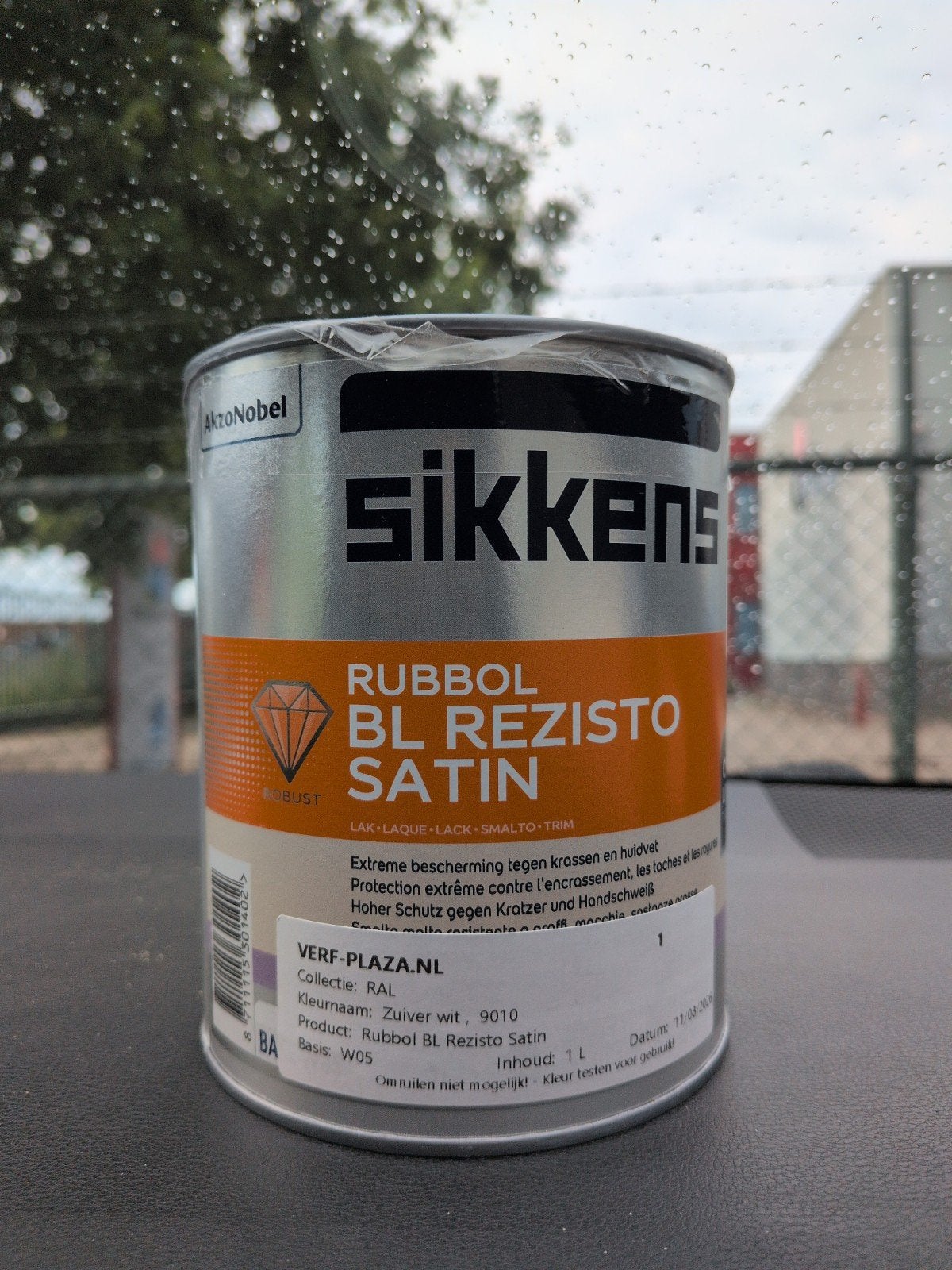 Sikkens Rubbol BL Rezisto Satin RAL 9010, Ophalen, Nieuw, Wit, Lak