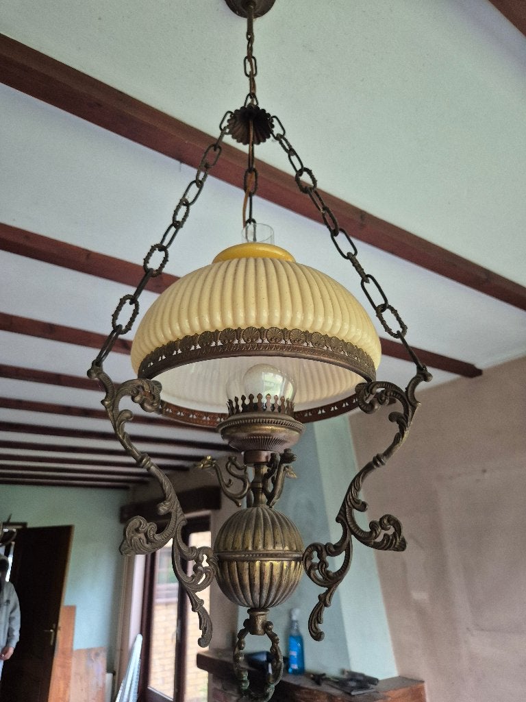 Brocante lamp, Ophalen
