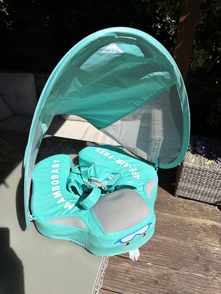 Mambobaby Baby Zwemband met Zonnescherm - Zo goed als nieuw, Ophalen, Zo goed als nieuw