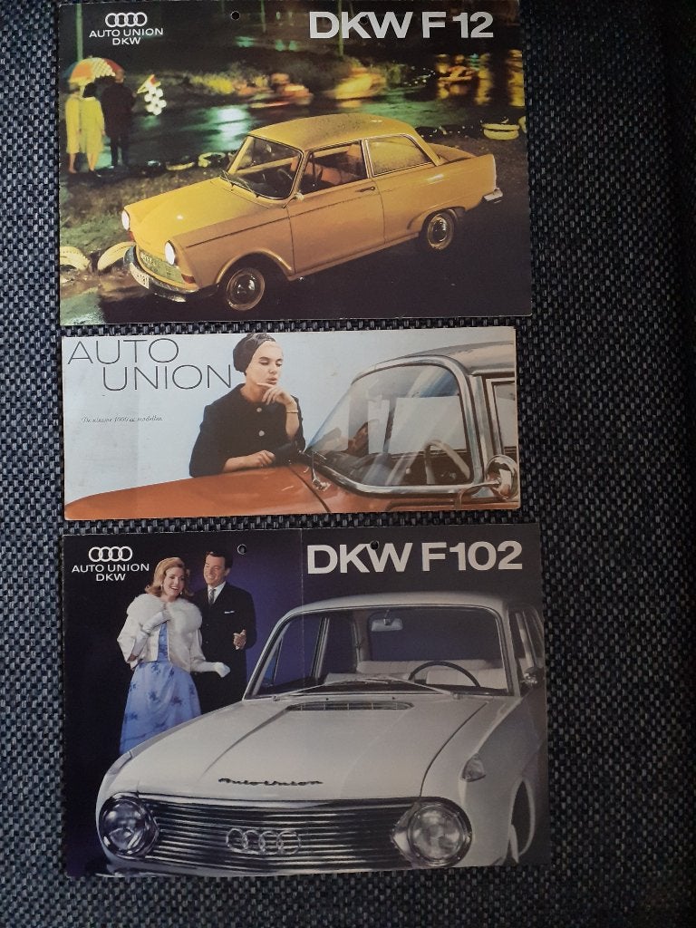 3 Auto Union DKW folders, DKW Auto Union, Ophalen of Verzenden, Zo goed als nieuw, Overige merken