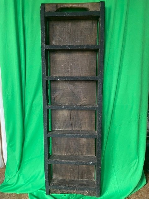 Antieke - vintage houten bak (steenmal), Ophalen