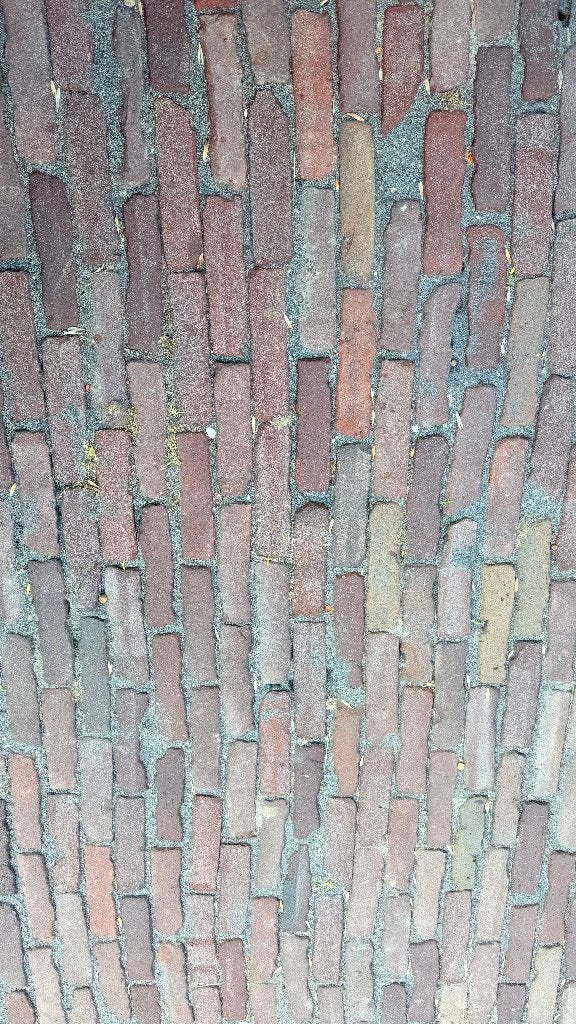 Oude gebakken waalformaat klinkers rood paars, Ophalen, Nieuw, Keramiek, Terrastegels