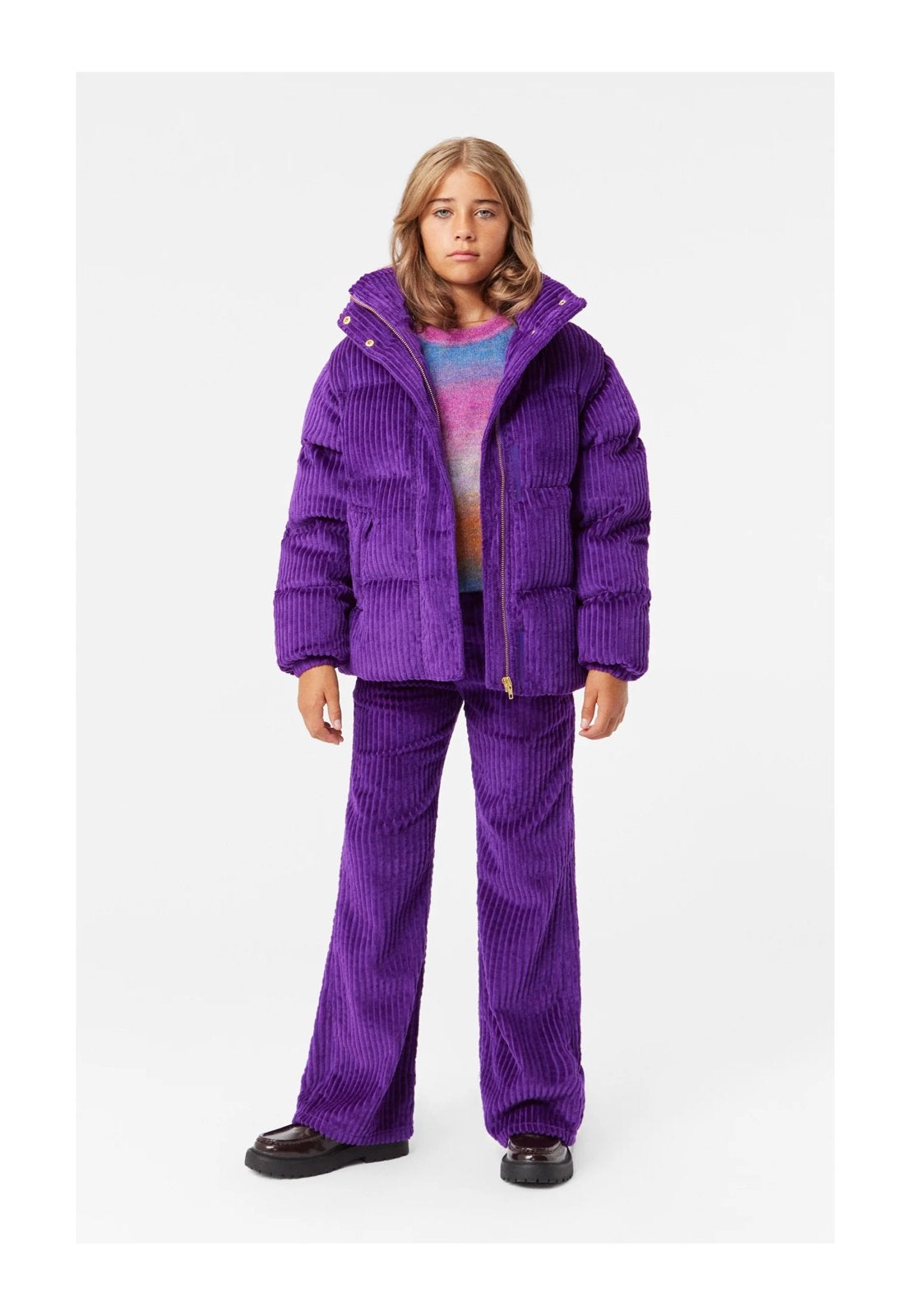 Molo winterjas mt 152 diep paars, Kinderen en Baby's, Ophalen of Verzenden, Zo goed als nieuw, Meisje, Jas