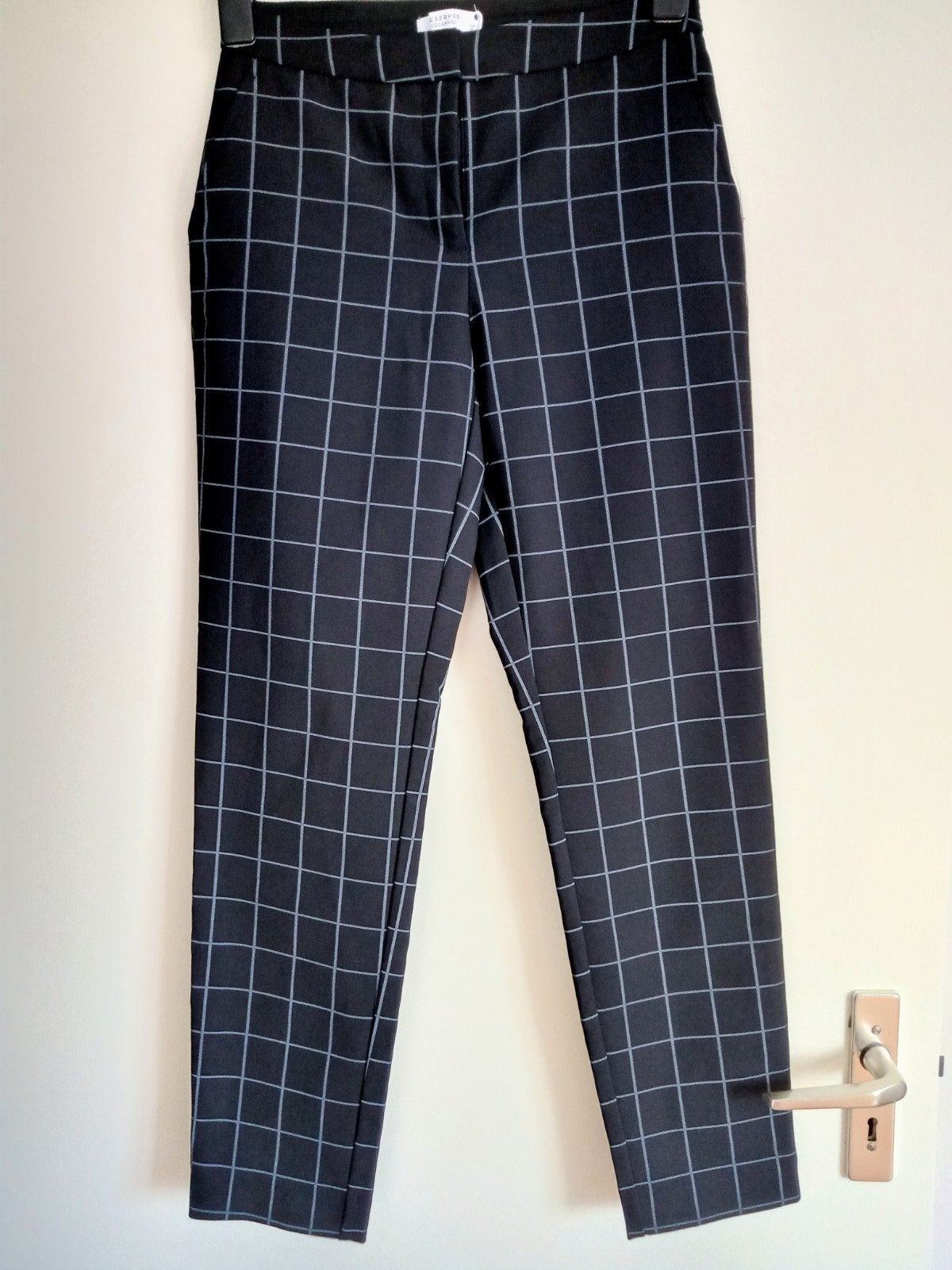 Reserved geruite broek maat 36 Nieuw, Zwart, Nieuw, Ophalen of Verzenden, Maat 36 (S)