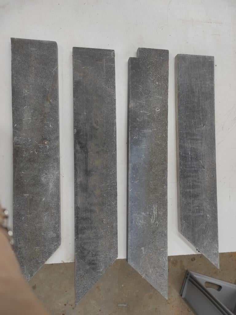 Hardstenen tegels, 4 stuks, voor diverse toepassingen, Ophalen of Verzenden, Gebruikt, Overige typen