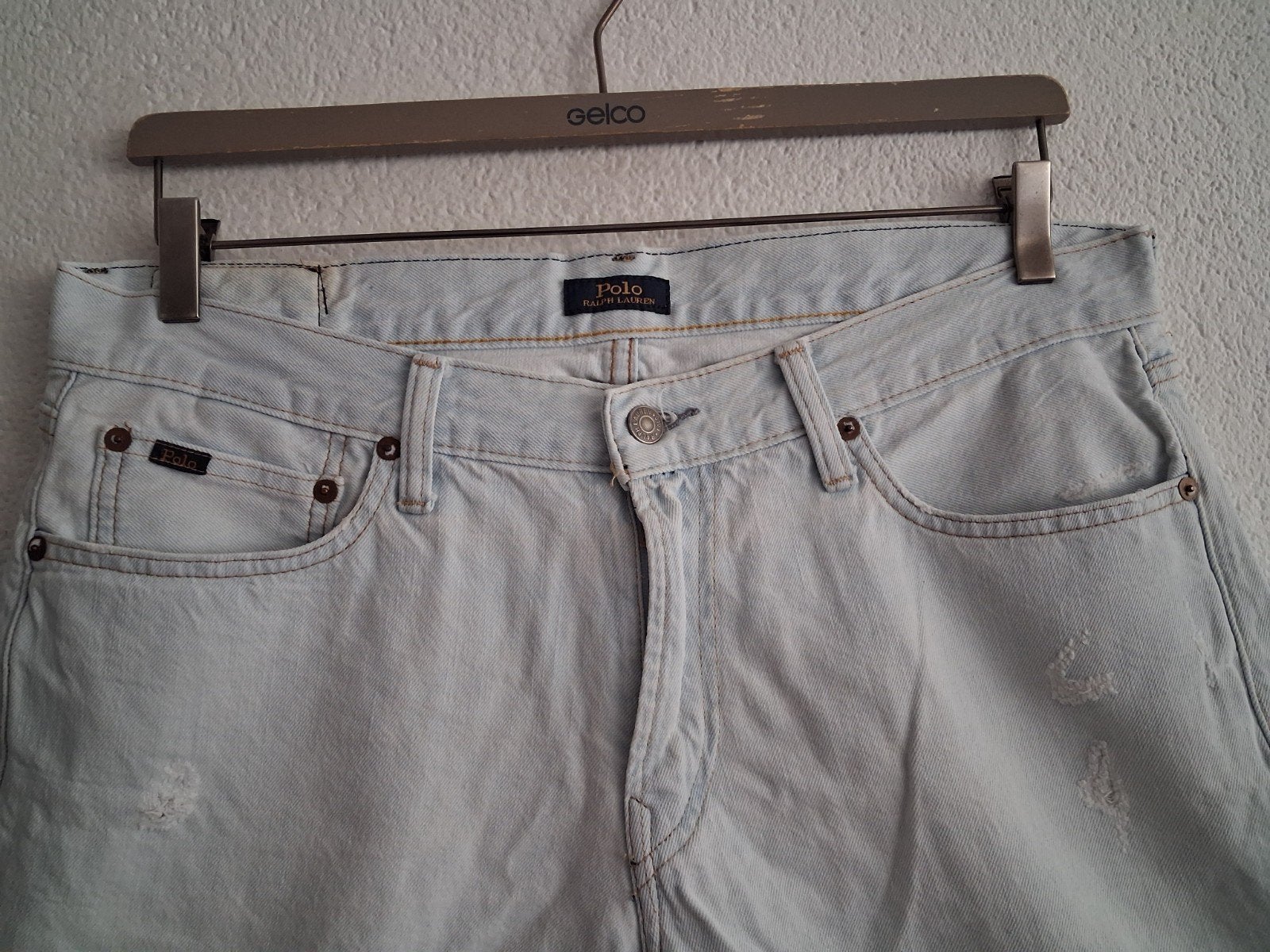 Polo Ralph Lauren Jeans Shorts - Lichtblauw W34, Blauw, Ophalen of Verzenden, Polo Ralph Lauren, W33 - W34 (confectie 48/50)