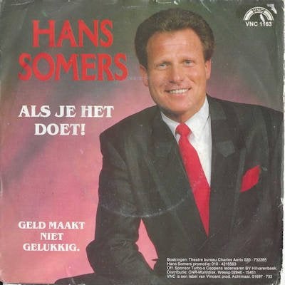 HANS SOMERS  1988  SUPER PIRAAT !!! S2278, Gebruikt, 7 inch, Single, Ophalen of Verzenden