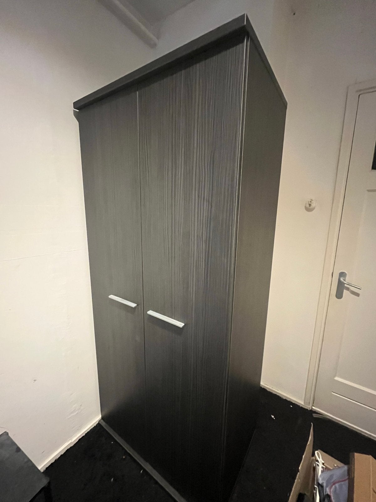 Donkerhouten kledingkast - 190x80x60 cm, Ophalen, Gebruikt, 50 tot 100 cm, 150 tot 200 cm