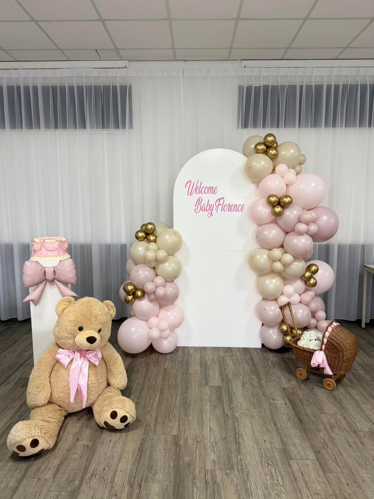 Babyshower backdrop, Ophalen, Zo goed als nieuw