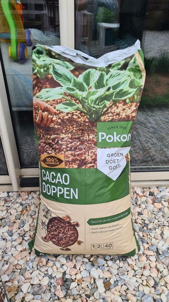Cacaodoppen bodembedekker 40L (voor ong. 2m2), Ophalen of Verzenden, Tuinaarde